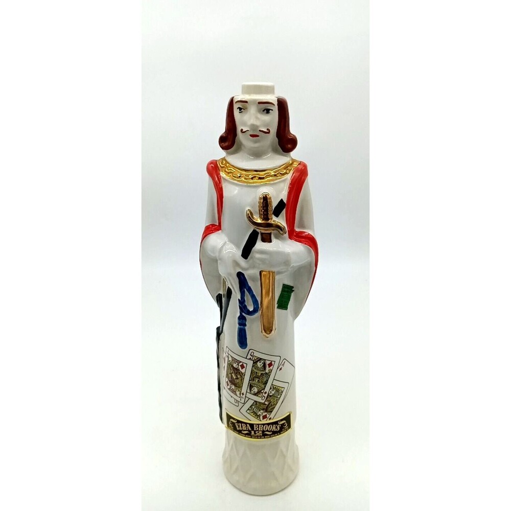 Vintage Ezra Brooks 1969 King Of Diamond 16" Decanter